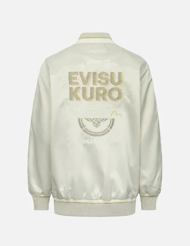 Logo and Kamon Embroidery Souvenir Jacket British Gentlewoman Style