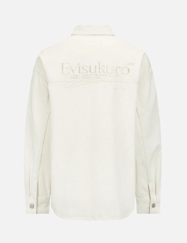 Logo Embroidery Denim Jacket Feminine Women's Soft 