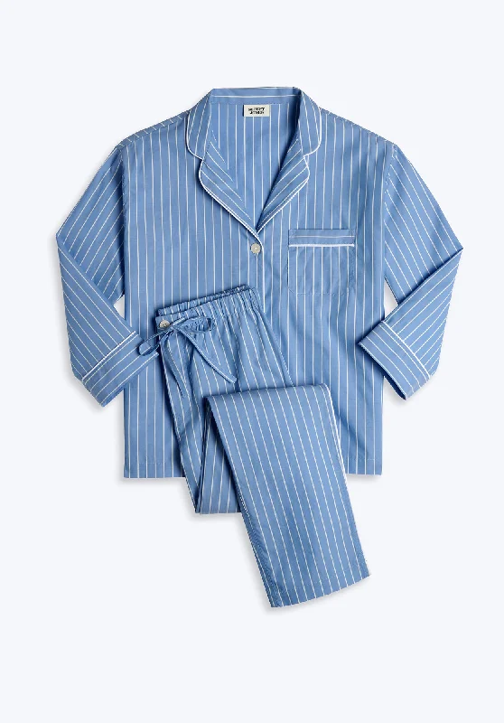 Marina Pajama Set in French Riviera Stripe Edgy Women's Punk