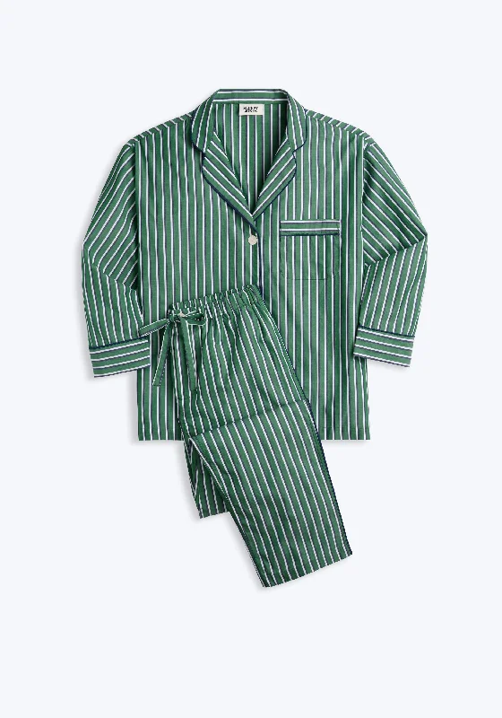Marina Pajama Set in Shadow Stripe Confident Women's Power