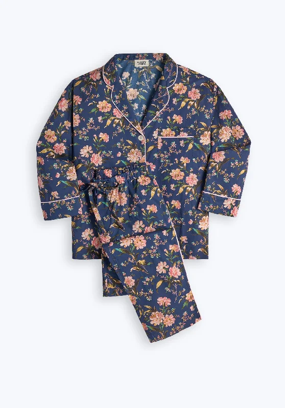 Marina Pajama Set in Wallpaper Floral Cool Women's Distressed