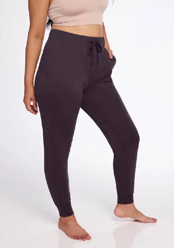 Mary Kate Lounge Pants - Chocolate Plum Classic Women's Tweed