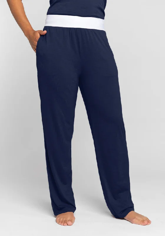 Maya Lounge Pants - Starry Night Preppy Women's College