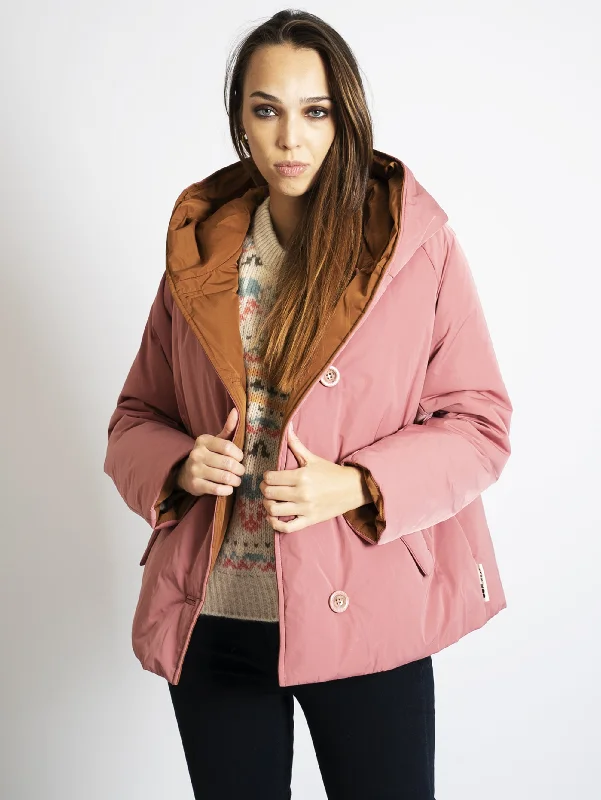 Giacca Reversibile in Memory Rosa/Coccio Cozy Women's Winter