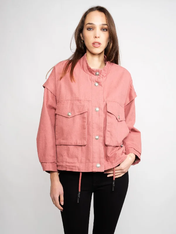 Giubbino in Drill di Cotone Rosa Bohemian Women's Free