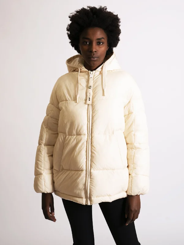 Piumino Corto Over Fit Bianco Confident Women's Power
