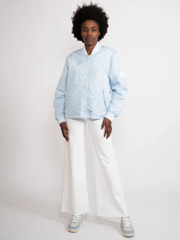 Bomber con Spacchi Laterali Blu purpose