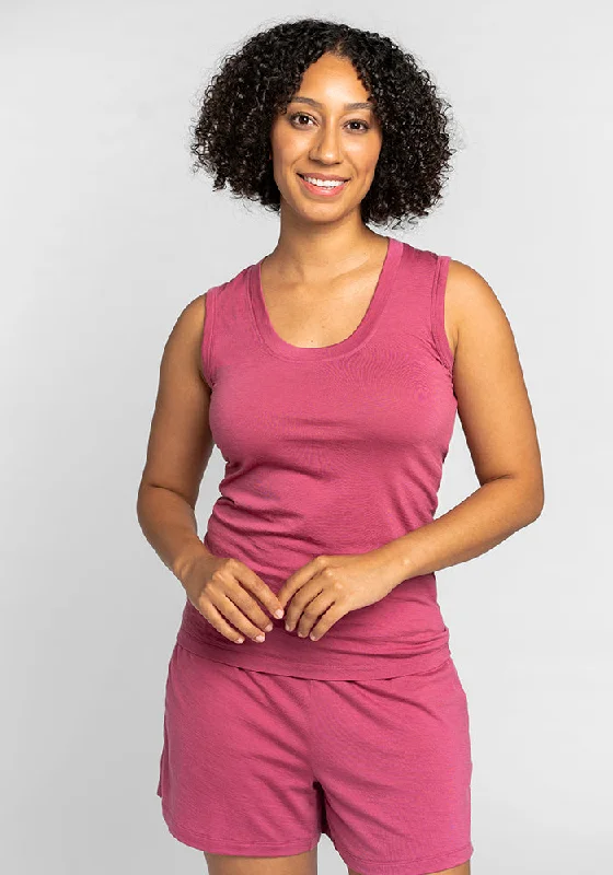 Phoebe Lounge Tank - Red Violet Confident Women's High - fashion