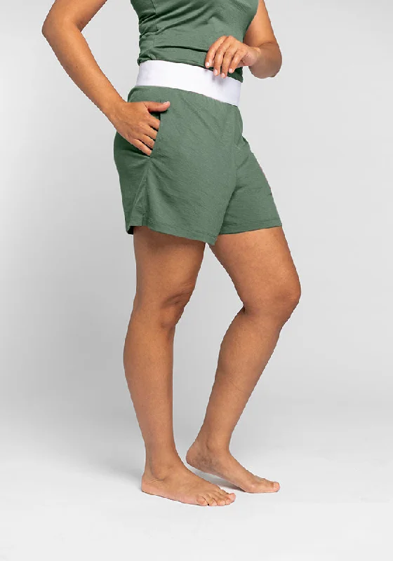 Poppy Lounge Shorts - Duck Green Relaxed Women's 