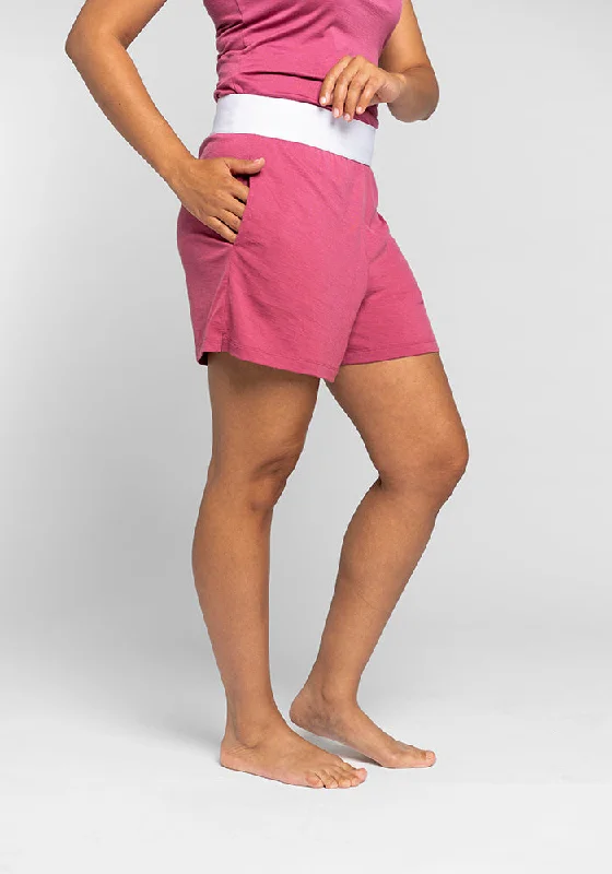 Poppy Lounge Shorts - Red Violet Sporty Women's Tennis