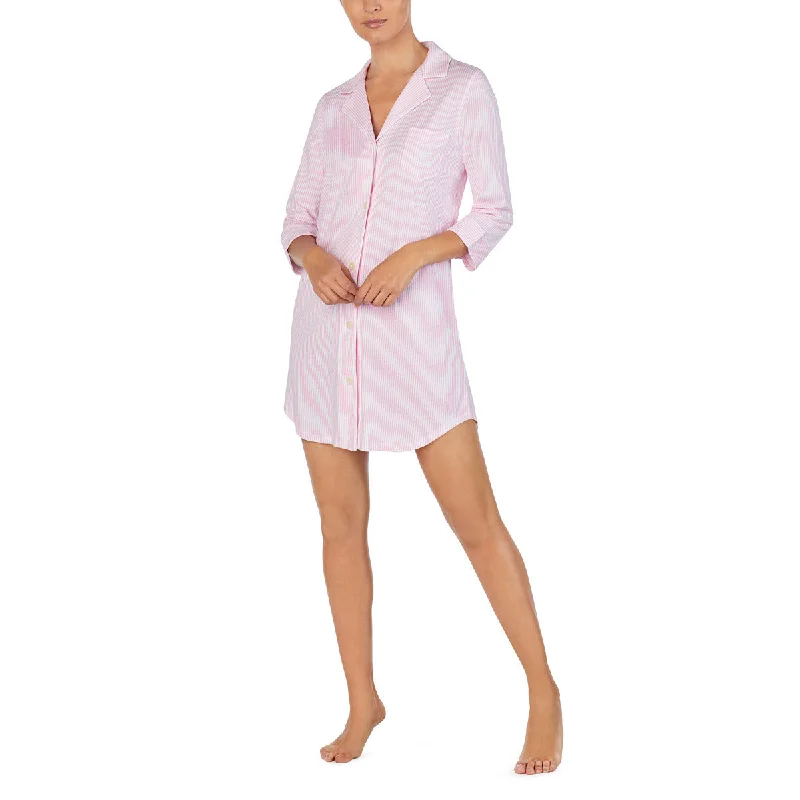 RALPH LAUREN - CORE KNITS SHORT SHIRT Sleek Women's Metallic