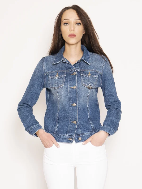 Giacca in Denim Jacket Ross Denim Hope Blu Monochromatic Office Style