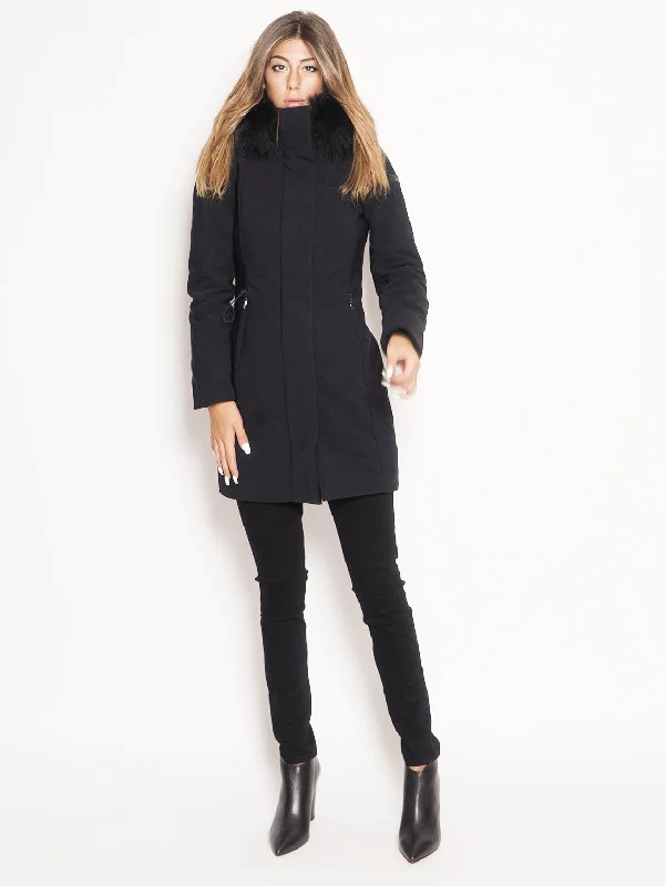 Parka Winter Long Lady F Nero Tough Women's Military - inspired