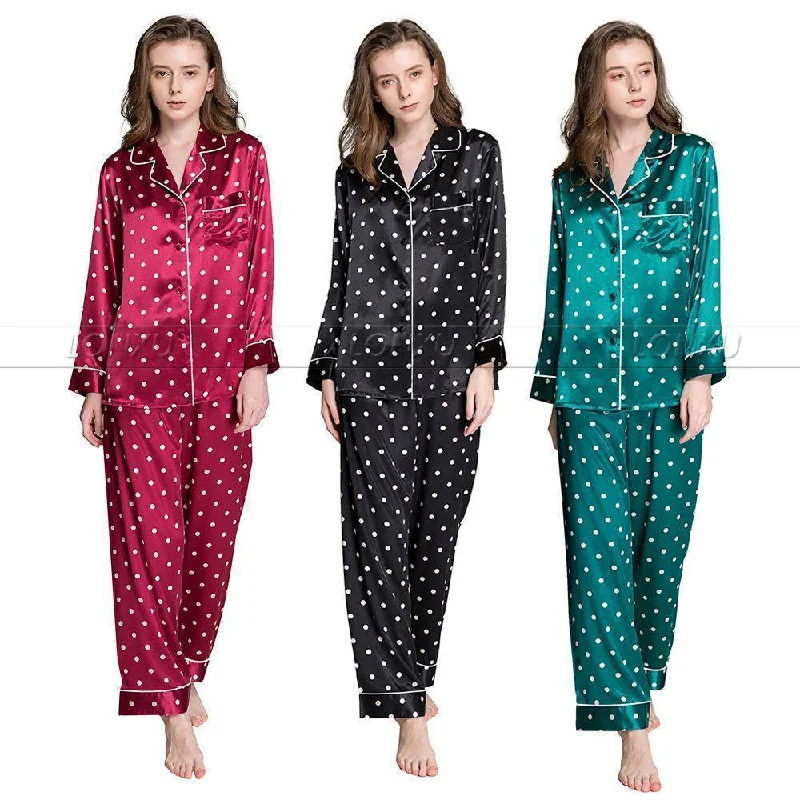 Women Polka Dots Pajama Set Practical Women's Quick - dry