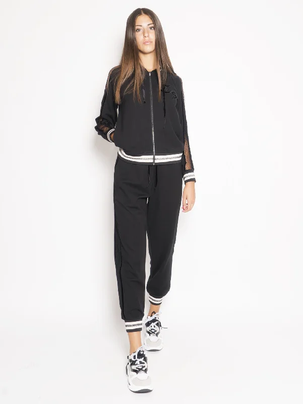 Felpa con Pizzo Nero performance