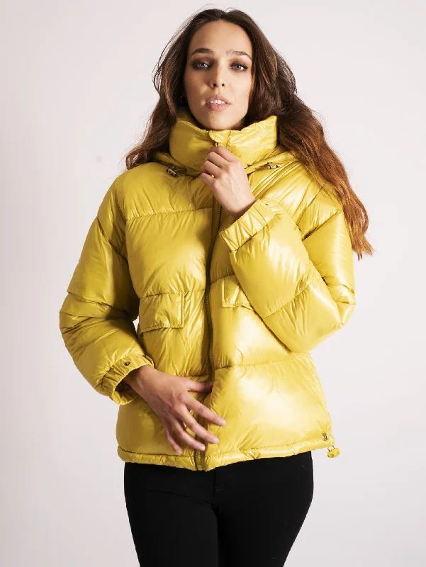 Piumino Corto in Eco Piuma Narcisus Hip Women's Retro