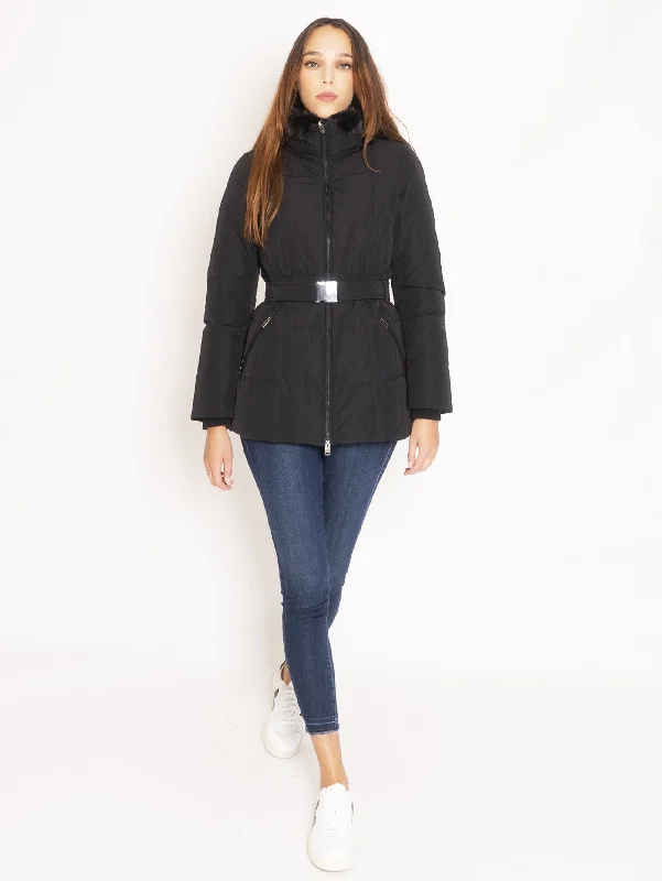 Giaccone Trapuntato - Nero Luxurious Women's High -  end