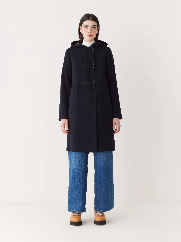 The Maybelle Duffle Coat in Deep Blue Youthful Women's Pop
