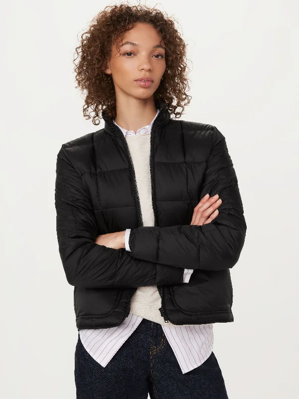 The Aero Packable Puffer Jacket in Black European