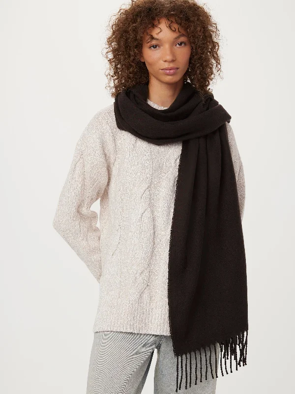 The Solid Scarf in Dark Chocolate Street