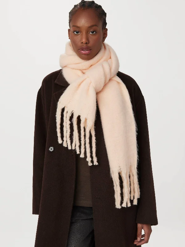The Fuzzy Scarf in Cloud Pink British Gentlewoman Style