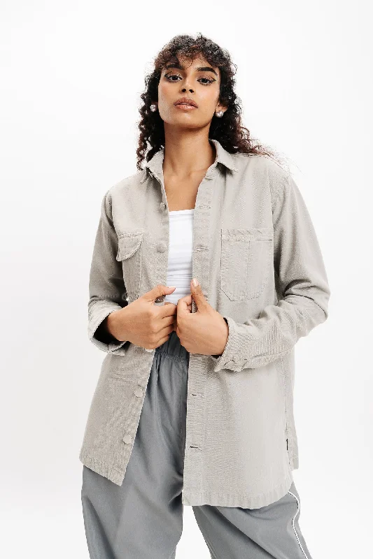 Bisque Denim Ef. Shacket Bohemian Women's Free