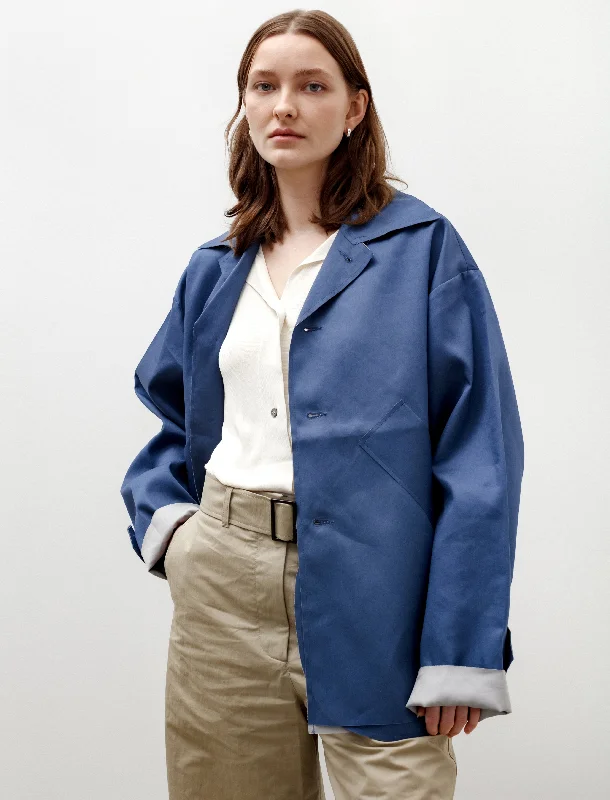 Short Mac XXL Blue Traditional Women's Wool