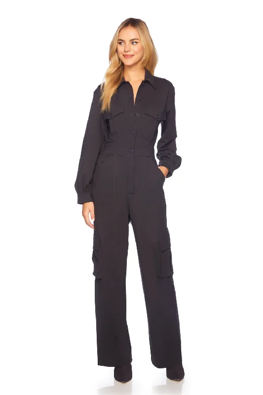 cargo long sleve jumpsuit Women