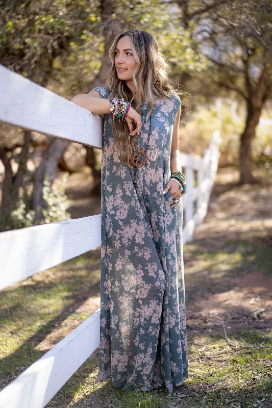 Daphne Floral Print Jumpsuit - Olive Cozy Women's Sherpa - lined