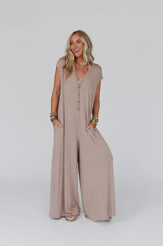 Daphne Jumpsuit - Mocha Modern Women's 