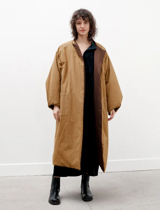 Lies Large Coat Toffee Brown Youthful Women's Anime - inspired
