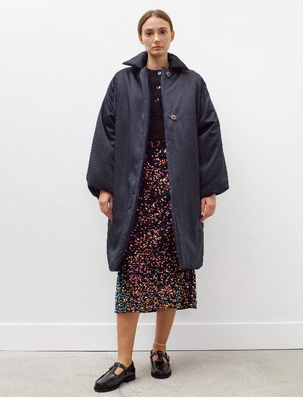 Lies Puffer Navy Luxurious Women's High -  end