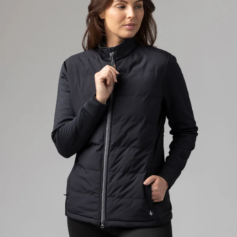 Ladies Mid-Weight and Water Resistant Hybrid Helen Jacket - Black Bohemian Women's Free