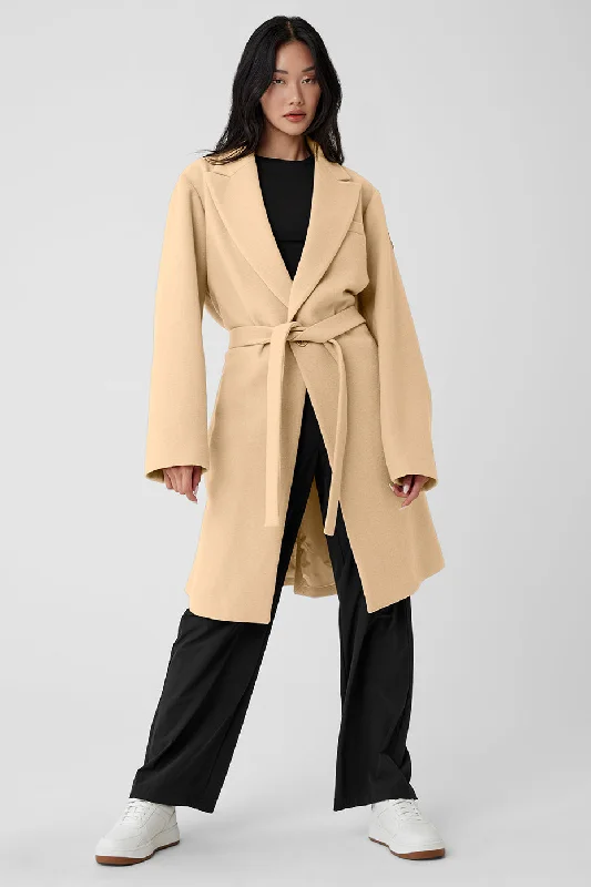 Wool Gameday Overcoat - Camel Contemporary 