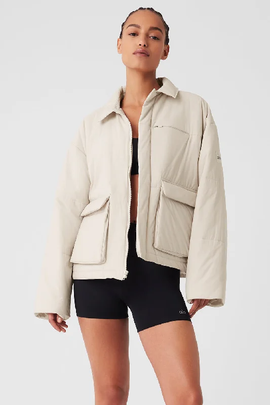 Voyage Utility Cargo Jacket - Bone Cool Women's Skate