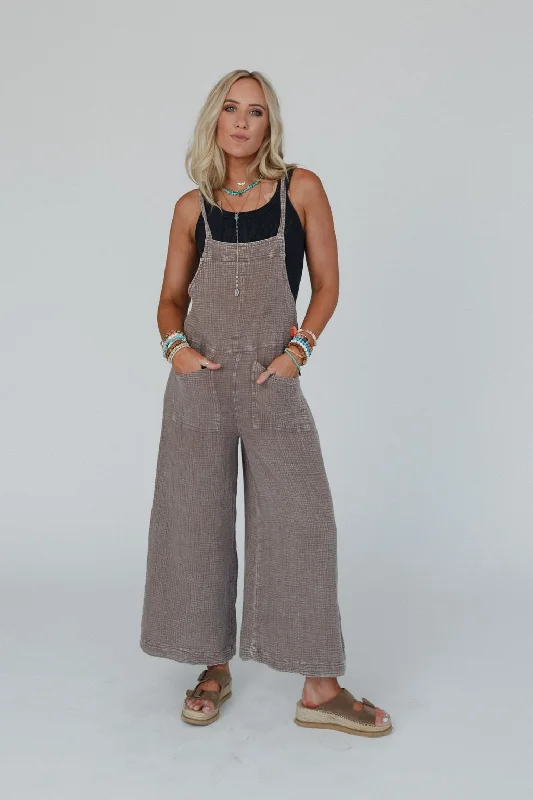 Molly Tie Back Overalls - Mushroom garde