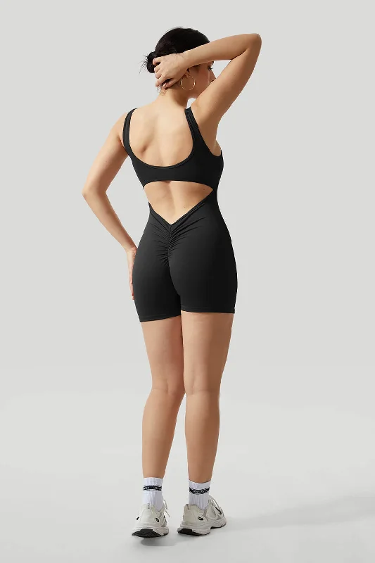 V-Back Butt Lift Romper Dapper Women's 1920S