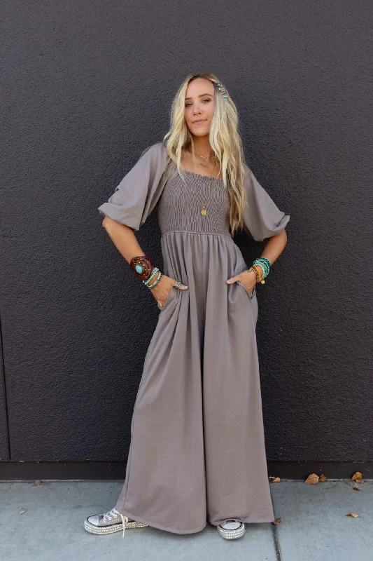 The Nest Nick Of Time Smocked Jumpsuit - Coco Elegant Women's 