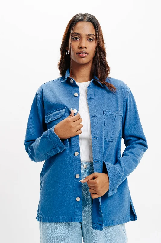 Denim Ef. Sapphire Shacket Australian Beach