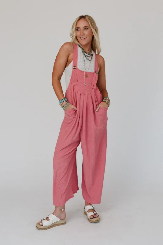 The Nest Serenity Wide Leg Jumpsuit - Marsala Cozy Women's Sherpa - lined