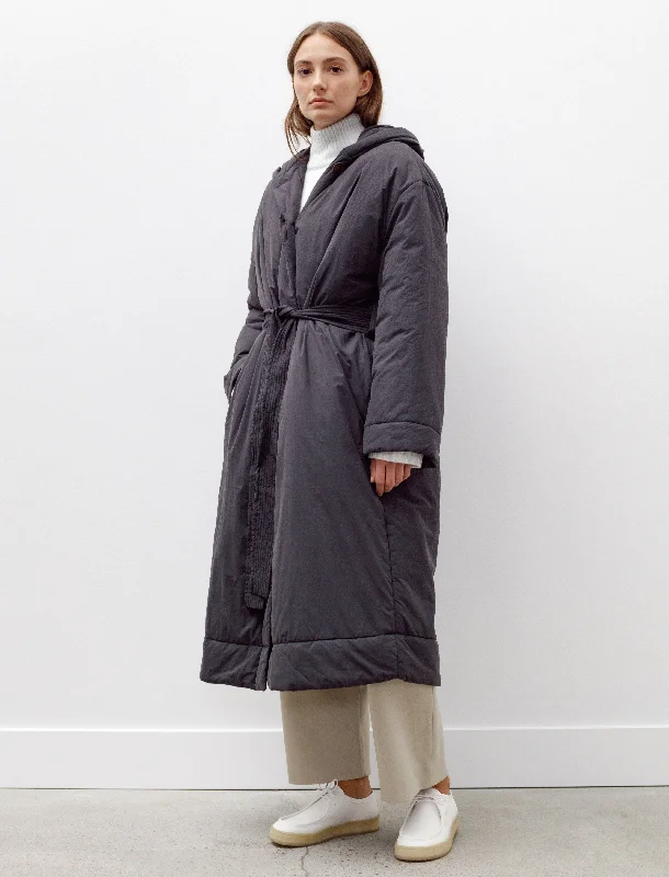 Kariba Belted Wrap Puffer Coat Black Modern Women's 