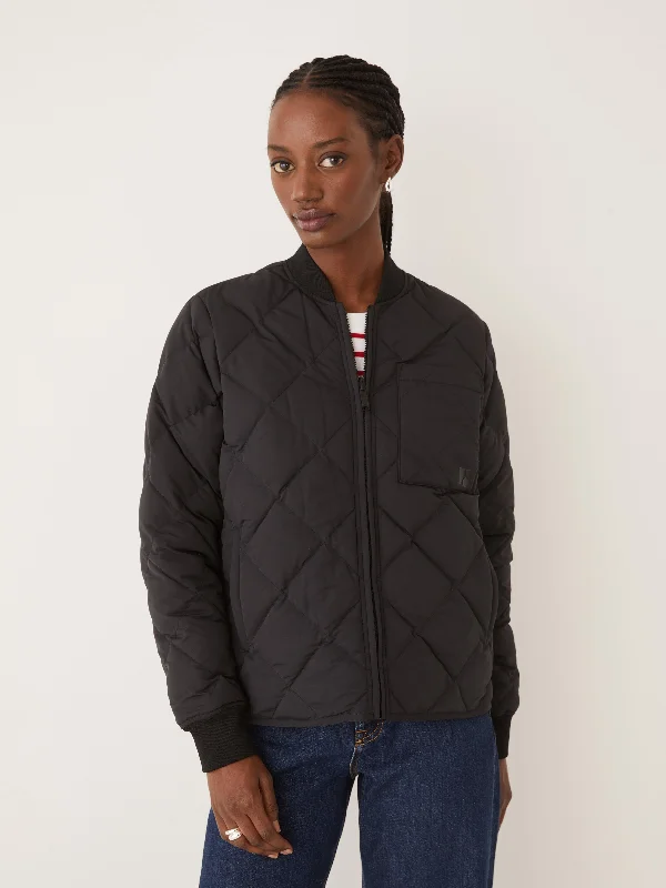 The Skyline Reversible Bomber in Black Sophisticated Women's 
