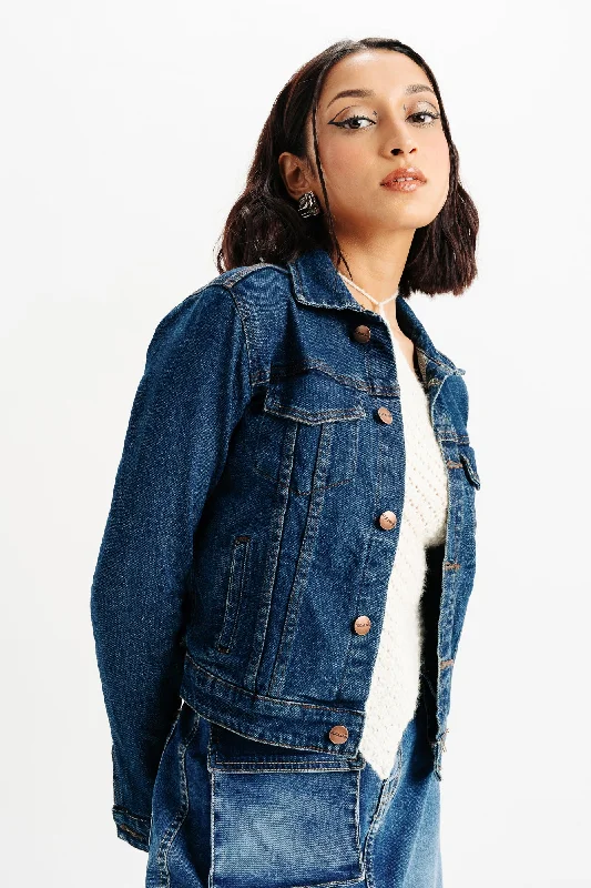 Vintage Dark Classic Jacket Dapper Women's Bow - adorned