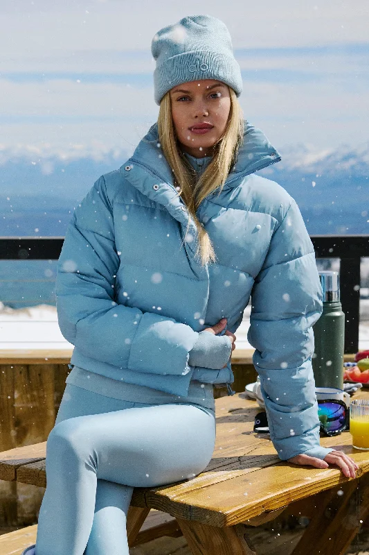 Gold Rush Puffer - Celestial Blue Hip Women's Retro