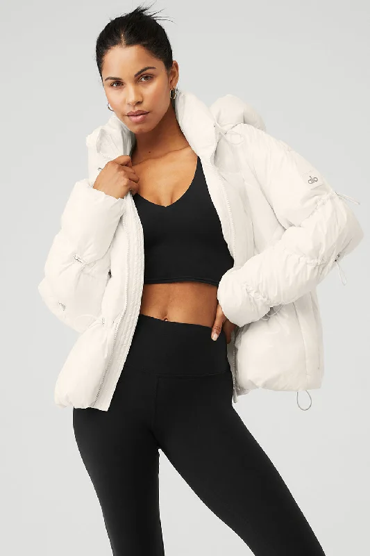 Stunner Puffer Jacket - Ivory Cool Women's Skate