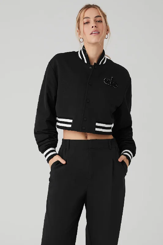Cropped G.O.A.T Jacket - Black Dapper Women's 1920S