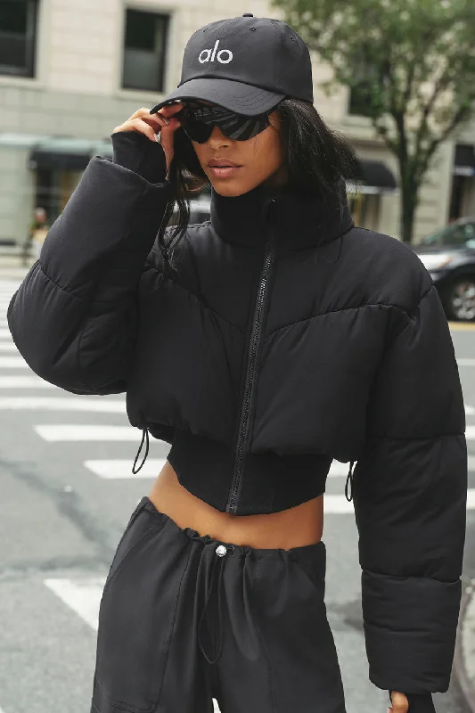 Main Act Corset Puffer - Black Trendy Women's 