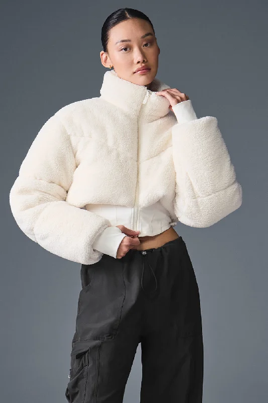 Sherpa Main Act Corset Puffer - Ivory Street