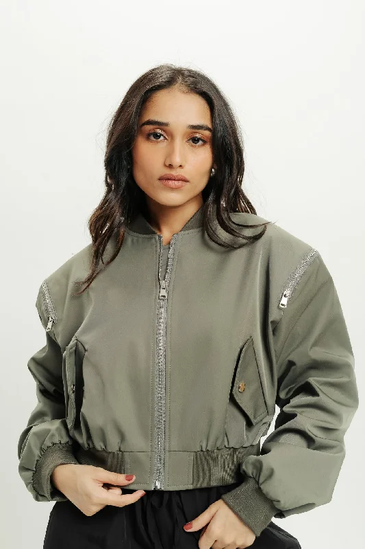 Zip With Me Bomber Jacket Dynamic Women's Moto