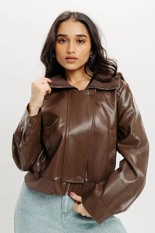 90S Retro Bomber Jacket Modern Women's Tech